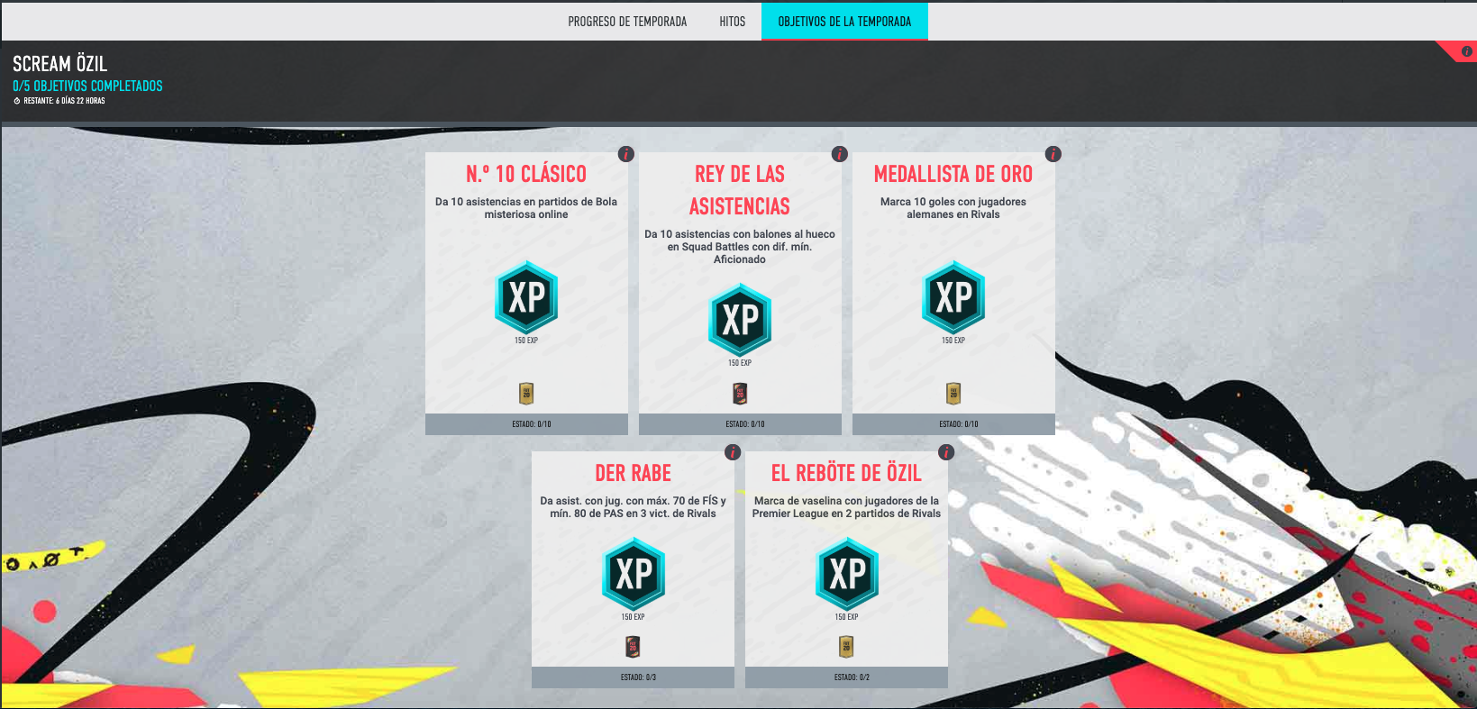 Season Objectives Ozil