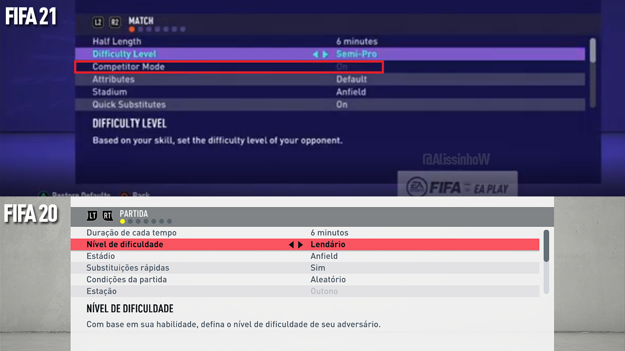 FIFA21 Competitor mode