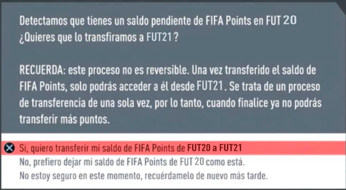 FIFA21 Transfer FIFAPoints