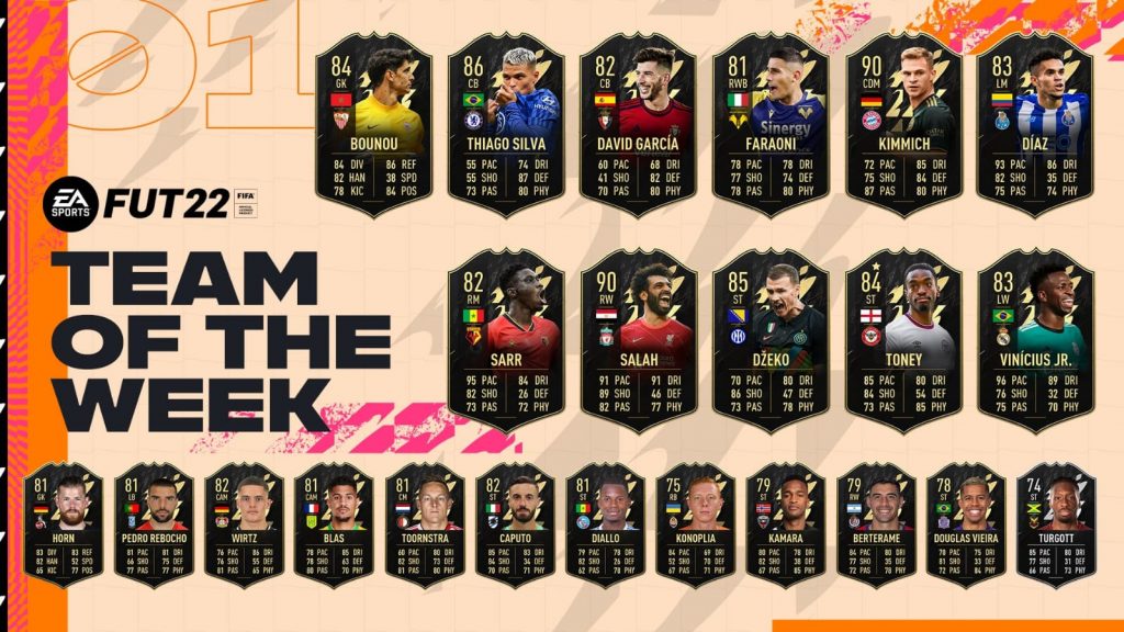FIFA22 TOTW1