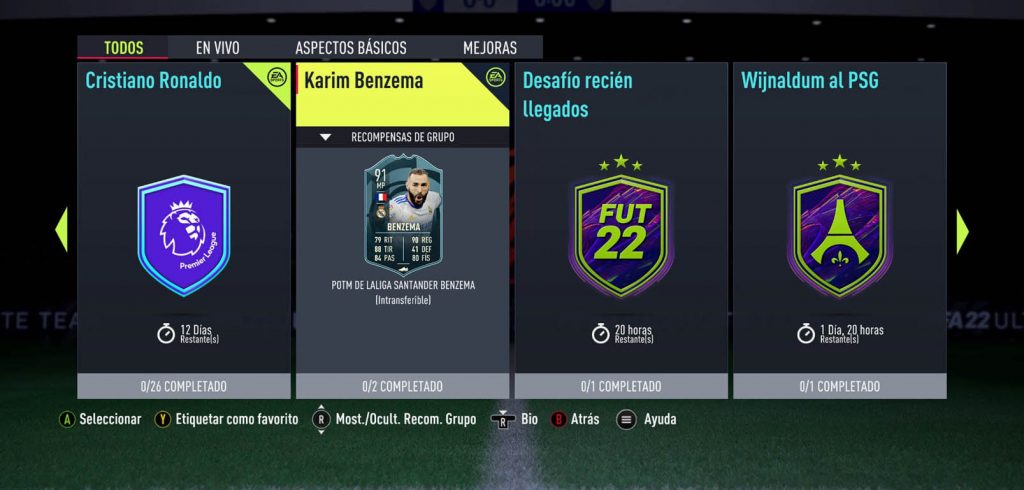 FIFA22 Benzema POTM SBC