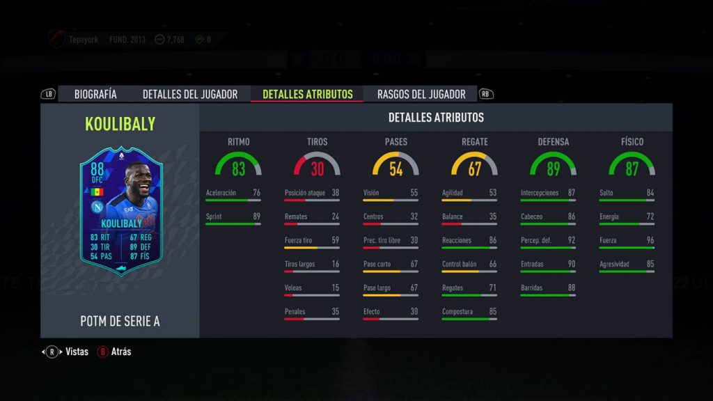 FIFA22 Koulibaly POTM