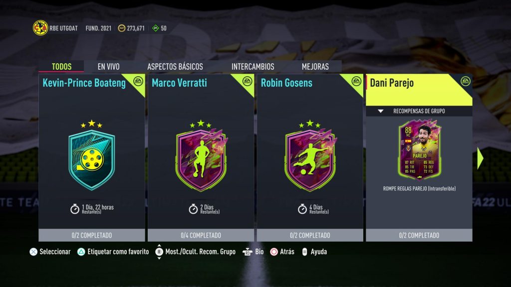 FIFA22 Dani Parejo SBC