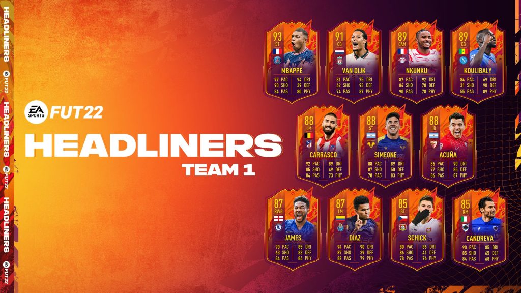 FIFA22 Headliners team1