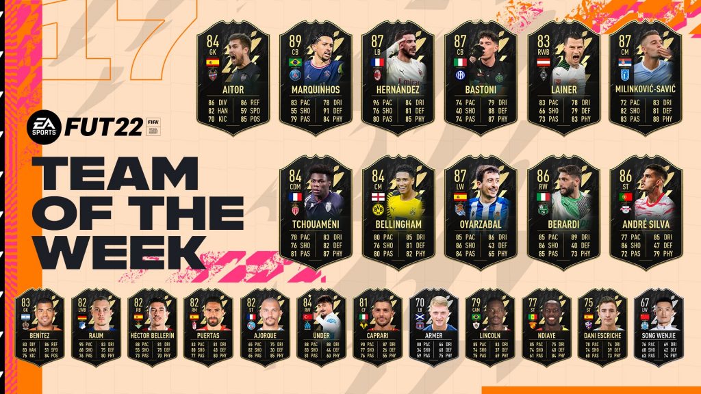 FIFA22 TOTW17