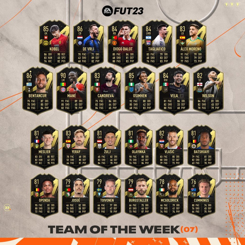 FIFA23 TOTW07