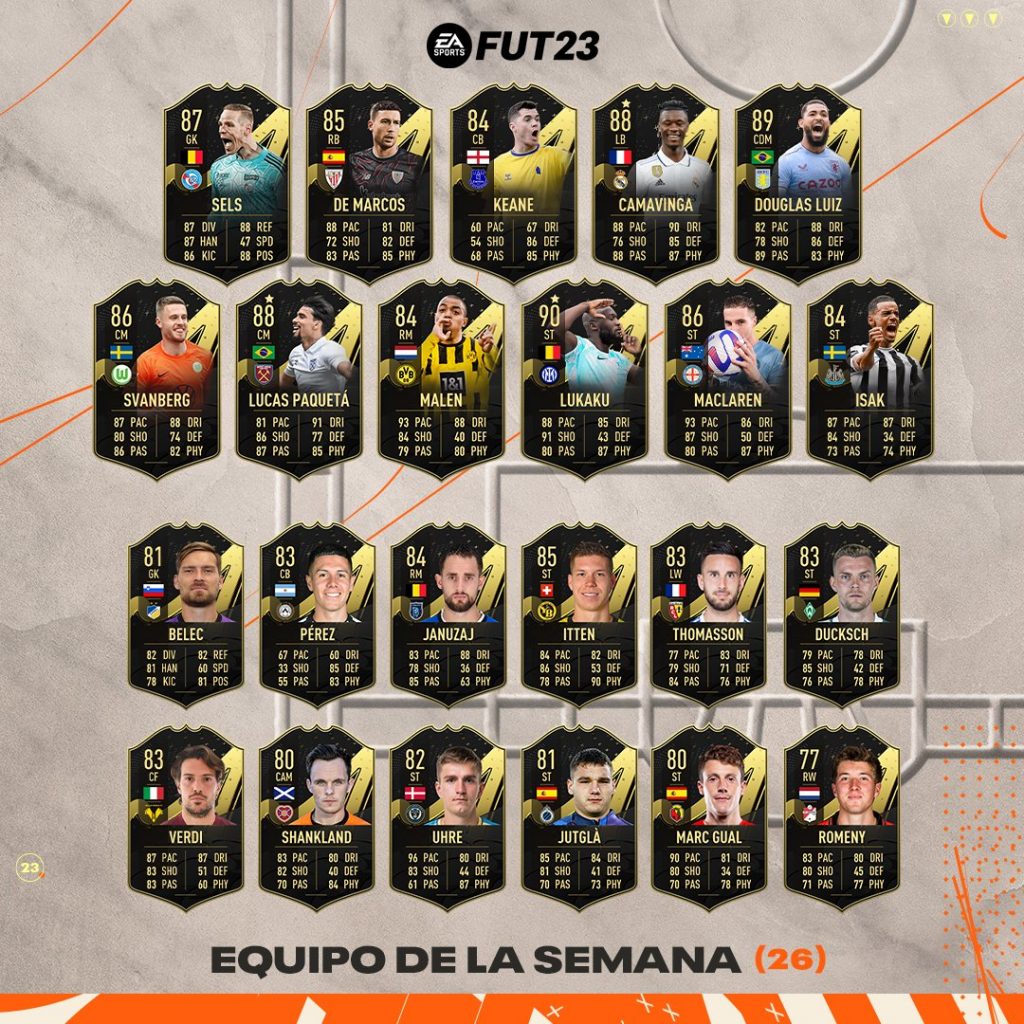 FIFA23 TOTW26