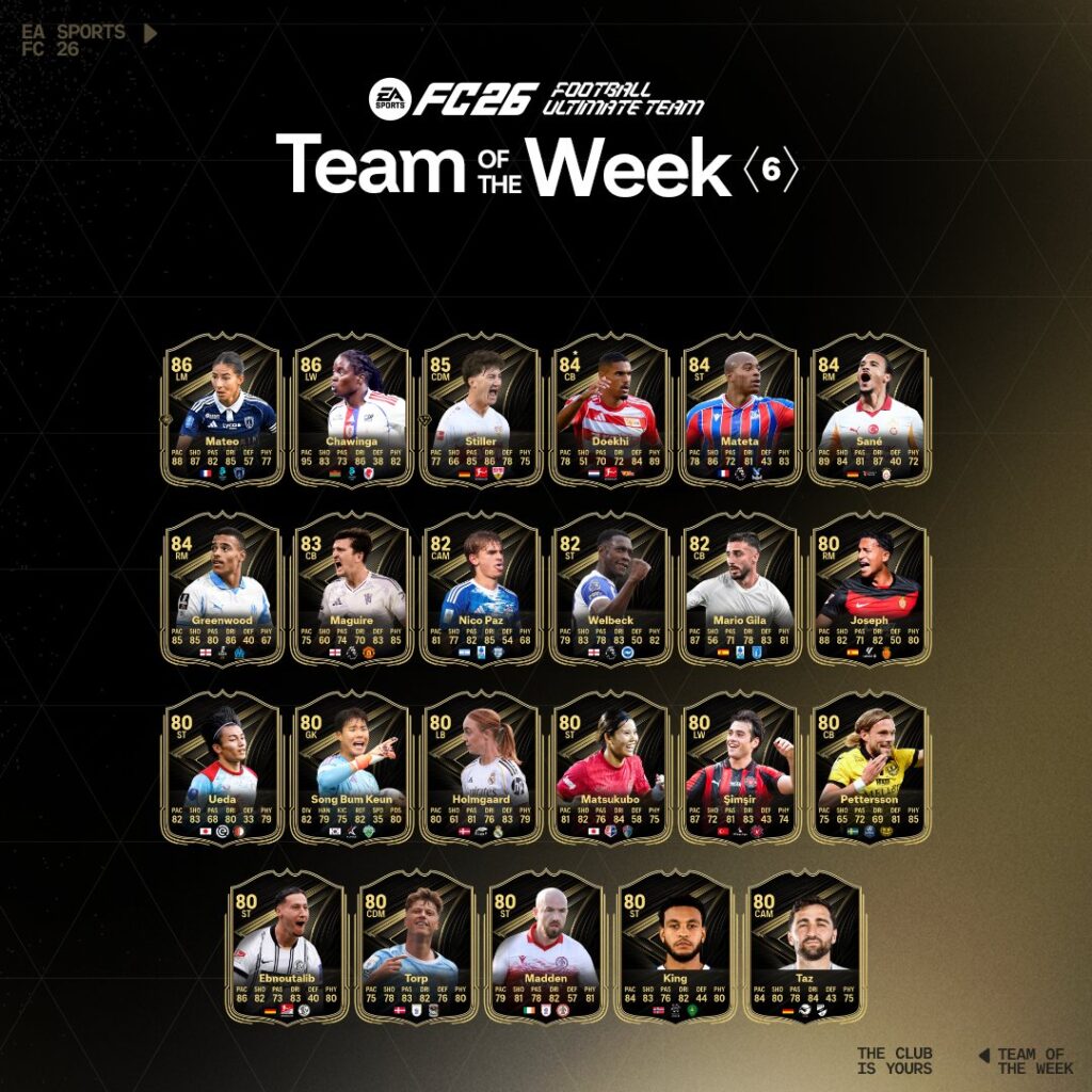 EAFC26 TOTW06
