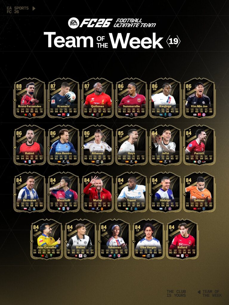 EAFC26 TOTW19
